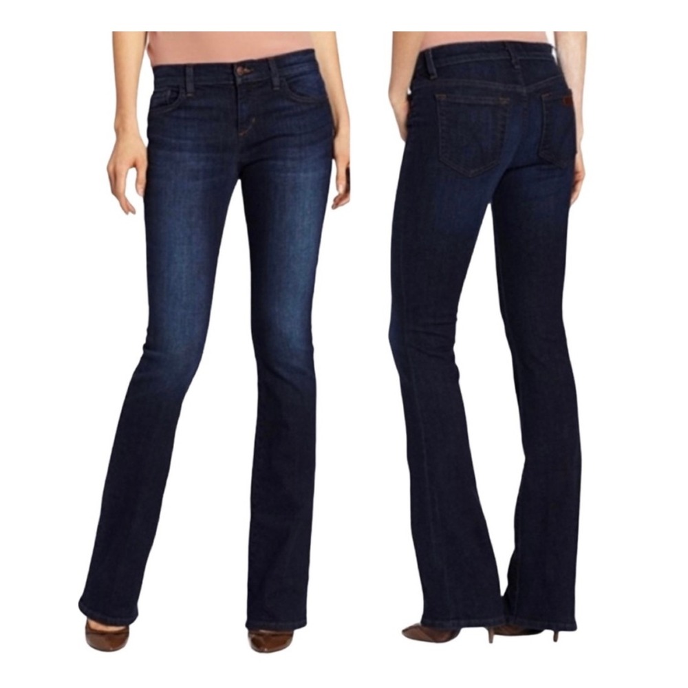 Joes Jeans Rosie Slim Fit Mini Boot 28 x 33 Dark Wash Mid Rise Stretch